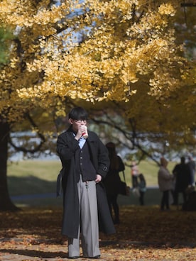 「アイテム（キーケース/キーアクセサリー）」を使った、 takumiさん（メンズ・172cm）の秋コーディネート