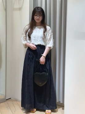 「Rouge vif（ルージュヴィフ）のアイテム」を使った、miki54321さん（レディース・148cm）の夏コーディネート