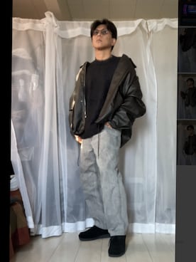 「お洒落さんと繋がりたい」｜「アイテム（ブルゾン）」を使った、wakuさん（メンズ・166cm）の秋コーディネート