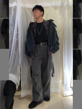 「Alfred Alex（アルフレッドアレックス）のアイテム（ブルゾン）」を使った、wakuさん（メンズ・166cm）の冬コーディネート