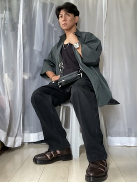 「Figments（フィグメンツ）のアイテム」を使った、wakuさん（メンズ・166cm）の秋コーディネート