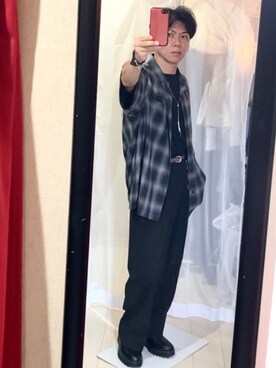 「tk.TAKEO KIKUCHI（ティーケータケオキクチ）の◆アソートチェーンブレスレット（ブレスレット）」を使った、wakuさん（メンズ・166cm）の夏コーディネート