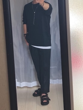 「tk.TAKEO KIKUCHI（ティーケータケオキクチ）の◆アソートチェーンブレスレット（ブレスレット）」を使った、wakuさん（メンズ・166cm）の春コーディネート