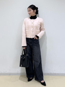 「アイテム（バレッタ/ヘアクリップ）」を使った、ik18さん（レディース・158cm）の秋コーディネート