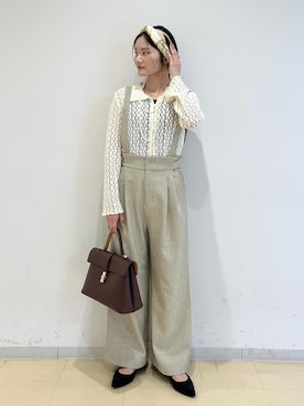 「アイテム（バンダナ/スカーフ）」を使った、ik18さん（レディース・158cm）の秋コーディネート