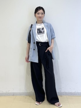 「VIS（ビス）のアイテム（アクセサリー）」を使った、ik18さん（レディース・158cm）の夏コーディネート