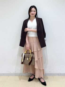 「アイテム（バンダナ/スカーフ）」を使った、ik18さん（レディース・158cm・30代）の秋コーディネート