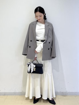 「VIS（ビス）のアイテム（ジャケット/アウター）」を使った、ik18さん（レディース・158cm）の春コーディネート