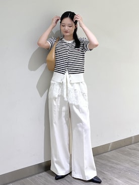 「VIS（ビス）のアイテム（トップス）」を使った、ik18さん（レディース・158cm）の春コーディネート