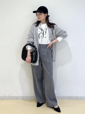 「アイテム（キャップ）」を使った、ik18さん（レディース・158cm）の秋コーディネート