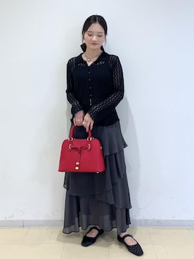 「アイテム（バレッタ/ヘアクリップ）」を使った、ik18さん（レディース・158cm）の秋コーディネート