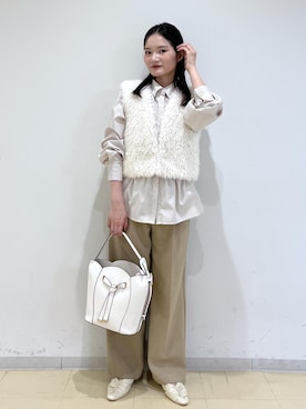 「アイテム（スラックス）」を使った、ik18さん（レディース・158cm・30代）の秋コーディネート