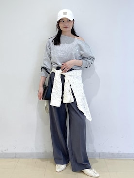 「VIS（ビス）のアイテム（パンツ）」を使った、ik18さん（レディース・158cm）の春コーディネート