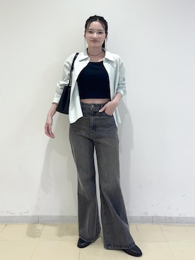 「VIS（ビス）のアイテム（トップス）」を使った、ik18さん（レディース・158cm）の春コーディネート