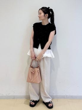 「アイテム（シュシュ）」を使った、ik18さん（レディース・158cm・30代）の夏コーディネート