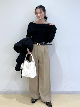 「アイテム（財布/小物）」を使った、ik18さん（レディース・158cm）の冬コーディネート