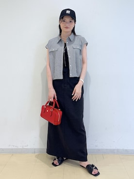 「アイテム（帽子）」を使った、ik18さん（レディース・158cm・30代）の夏コーディネート