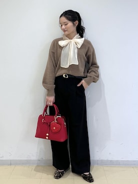 「アイテム（キーホルダー）」を使った、ik18さん（レディース・158cm）の秋コーディネート