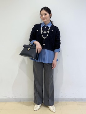 「ブルべ夏」｜ik18さん（レディース・158cm）の秋コーディネート