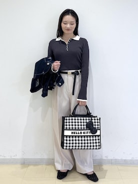 「VIS（ビス）のアイテム（パンツ）」を使った、ik18さん（レディース・158cm）の冬コーディネート