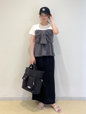 「アイテム（キャップ）」を使った、ik18さん（レディース・158cm・30代）の夏コーディネート