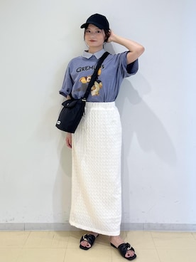 「アイテム（キャップ）」を使った、ik18さん（レディース・158cm・30代）の夏コーディネート