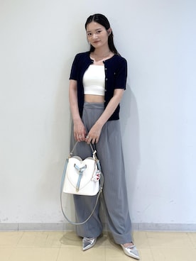 「アイテム（バングル/リストバンド）」を使った、ik18さん（レディース・158cm・30代）の夏コーディネート