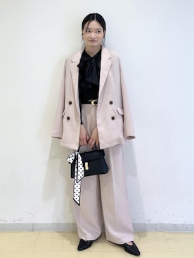 「VIS（ビス）のアイテム（パンツ）」を使った、ik18さん（レディース・158cm）の春コーディネート