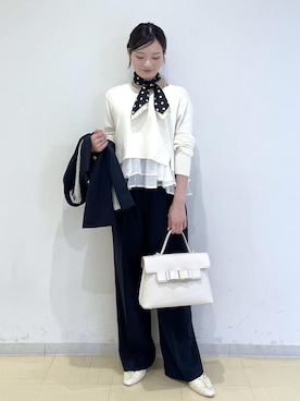 「VIS（ビス）のアイテム（パンツ）」を使った、ik18さん（レディース・158cm）の冬コーディネート