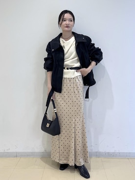 「VIS（ビス）のアイテム（ジャケット/アウター）」を使った、ik18さん（レディース・158cm）の秋コーディネート
