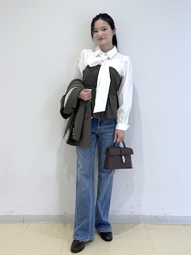 「VIS（ビス）のアイテム」を使った、ik18さん（レディース・158cm）の秋コーディネート