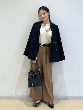 「アイテム（ニット/セーター）」を使った、ik18さん（レディース・158cm・30代）の秋コーディネート