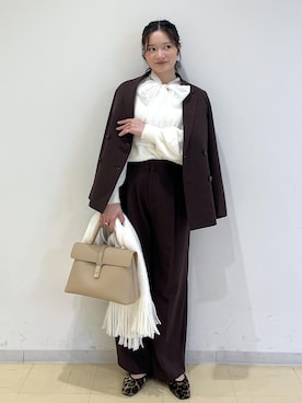 「アイテム（スラックス）」を使った、ik18さん（レディース・158cm・30代）の秋コーディネート