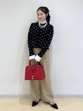 「アイテム（バレッタ/ヘアクリップ）」を使った、ik18さん（レディース・158cm・30代）の秋コーディネート