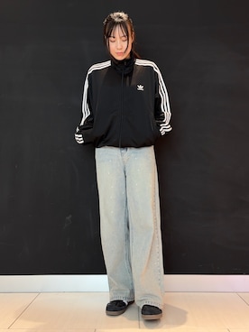 「アディダスオリジナルス」｜「アイテム（ジャージ）」を使った、RSさん（レディース・168cm）の夏コーディネート