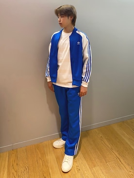 「ブルーコーデ」｜「アイテム（ナイロンジャケット）」を使った、Haruyaさん（メンズ・170cm）の夏コーディネート