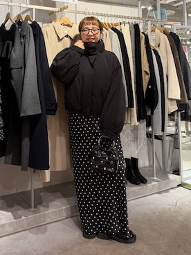 m.pocさん（レディース・160cm）の冬コーディネート