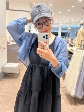 「アイテム（帽子）」を使った、m.pocさん（レディース・160cm・30代）の春コーディネート