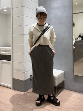 「アイテム（帽子）」を使った、m.pocさん（レディース・160cm・30代）の夏コーディネート