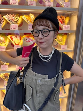 「アイテム（ピアス（両耳用））」を使った、m.pocさん（レディース・160cm・30代）の秋コーディネート
