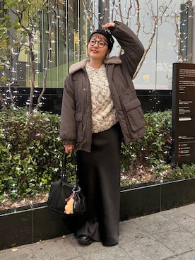 「アイテム（ピアス（両耳用））」を使った、m.pocさん（レディース・160cm・30代）の秋コーディネート