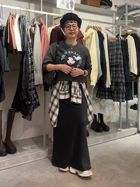 「アイテム（ネックレス）」を使った、m.pocさん（レディース・160cm・30代）の秋コーディネート