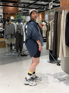 「LOWRYS FARM（ローリーズファーム）のＥＹＥＷＥＡＲ２６ 636378（メガネ、その他）」を使った、m.pocさん（レディース・160cm）の春コーディネート