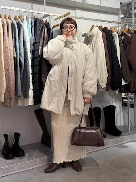 「アイテム（スカート）」を使った、m.pocさん（レディース・160cm・30代）の秋コーディネート