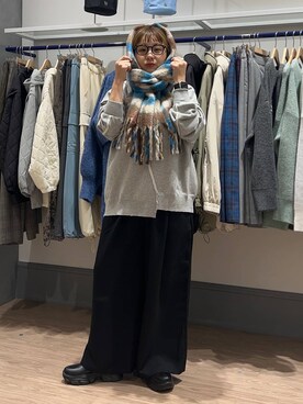 「アイテム（スウェット）」を使った、m.pocさん（レディース・160cm・30代）の秋コーディネート