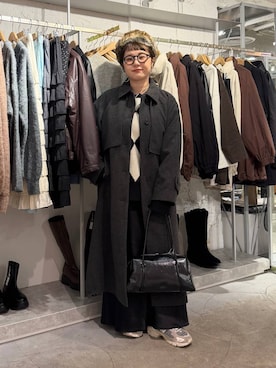 「アイテム（キャップ）」を使った、m.pocさん（レディース・160cm・30代）の秋コーディネート