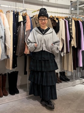 「アイテム（チョーカー）」を使った、m.pocさん（レディース・160cm・30代）の秋コーディネート