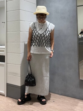 「アイテム（帽子）」を使った、m.pocさん（レディース・160cm・30代）の夏コーディネート