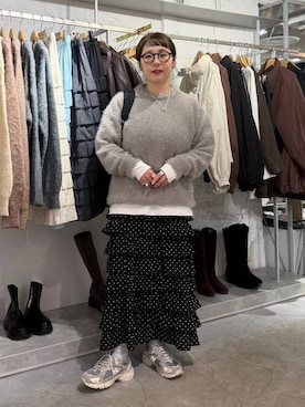 「アイテム（チョーカー）」を使った、m.pocさん（レディース・160cm・30代）の秋コーディネート