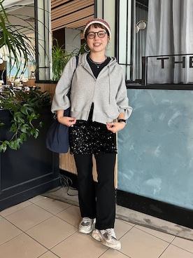 「アイテム（ピアス（両耳用））」を使った、m.pocさん（レディース・160cm・30代）の秋コーディネート